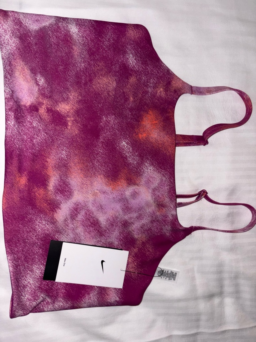 Nike Tie-Dye Pink and Purple Athletic Tank Top